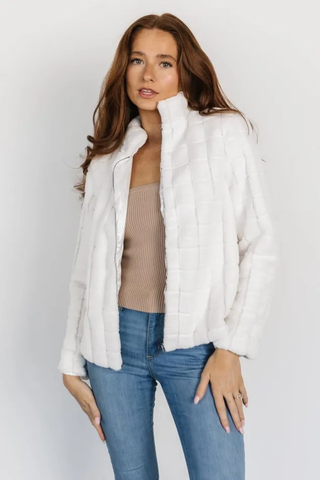 Baltic Born Outerwear Andrews Faux Fur Jacket Off White 8211 Women Baltic Born Outerwear Andrews Faux Fur Jacket Off White 8211 Women