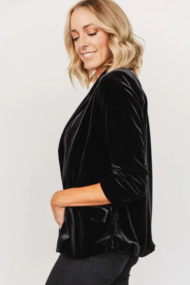 Baltic Born Outerwear Brinton Velvet Blazer Black 8211 Women Baltic Born Outerwear Brinton Velvet Blazer Black 8211 Women