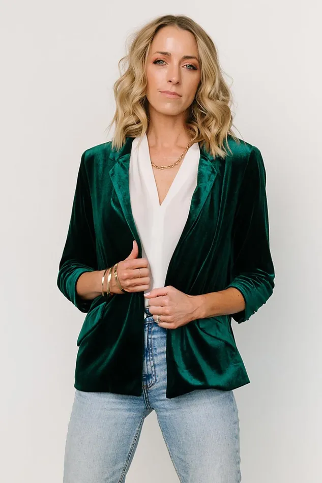 Baltic Born Outerwear Brinton Velvet Blazer Dark Green 8211 Women Baltic Born Outerwear Brinton Velvet Blazer Dark Green 8211 Women