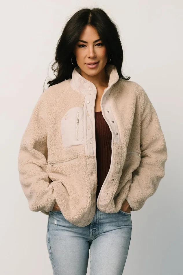 Baltic Born Outerwear Brynn Sherpa Jacket Natural 8211 Women Baltic Born Outerwear Brynn Sherpa Jacket Natural 8211 Women