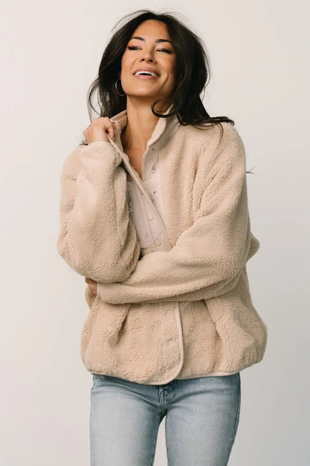 Baltic Born Outerwear Brynn Sherpa Jacket Natural 8211 Women Baltic Born Outerwear Brynn Sherpa Jacket Natural 8211 Women