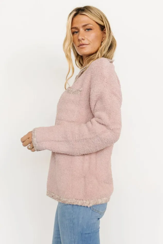 Baltic Born Outerwear Carmen Half Zip Sherpa Sweater Blush 8211 Women Baltic Born Outerwear Carmen Half Zip Sherpa Sweater Blush 8211 Women