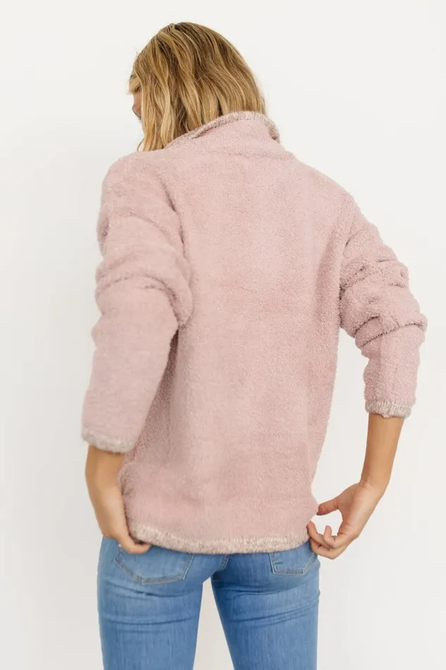 Baltic Born Outerwear Carmen Half Zip Sherpa Sweater Blush 8211 Women Baltic Born Outerwear Carmen Half Zip Sherpa Sweater Blush 8211 Women