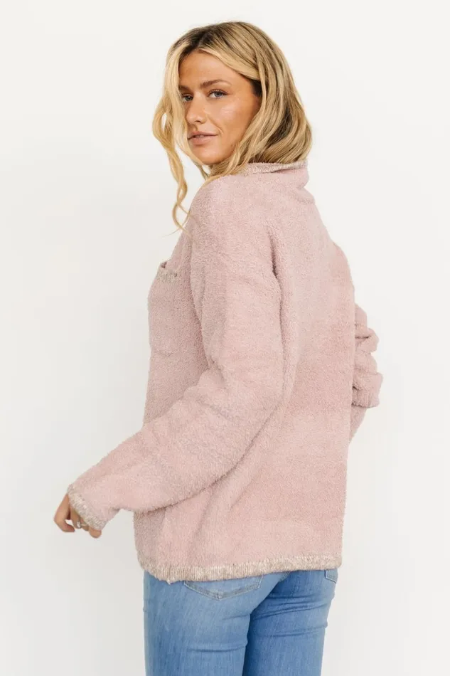 Baltic Born Outerwear Carmen Half Zip Sherpa Sweater Blush 8211 Women Baltic Born Outerwear Carmen Half Zip Sherpa Sweater Blush 8211 Women