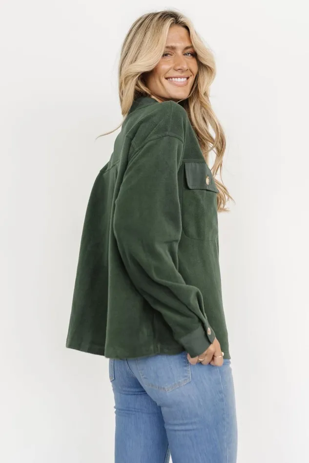 Baltic Born Outerwear Duke Button Up Top Forest Green 8211 Women Baltic Born Outerwear Duke Button Up Top Forest Green 8211 Women