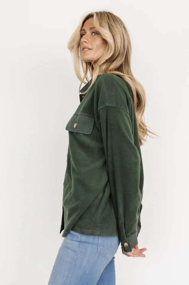 Baltic Born Outerwear Duke Button Up Top Forest Green 8211 Women Baltic Born Outerwear Duke Button Up Top Forest Green 8211 Women