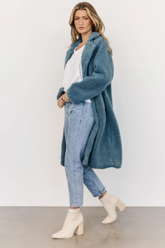 Baltic Born Outerwear Elbrus Sherpa Trench Coat Persian Blue 8211 Women Baltic Born Outerwear Elbrus Sherpa Trench Coat Persian Blue 8211 Women