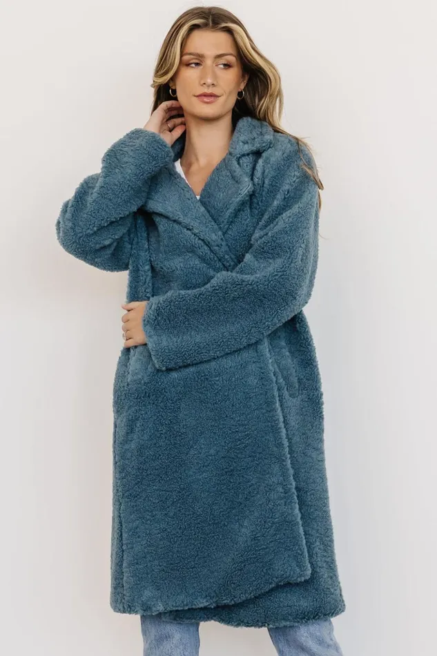 Baltic Born Outerwear Elbrus Sherpa Trench Coat Persian Blue 8211 Women Baltic Born Outerwear Elbrus Sherpa Trench Coat Persian Blue 8211 Women