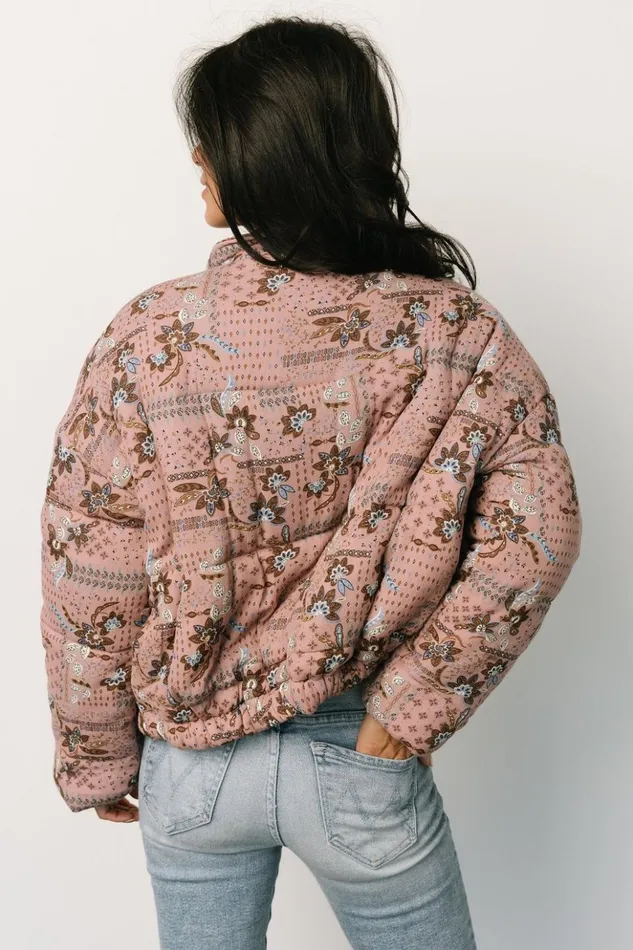 Baltic Born Outerwear Felicia Puffer Jacket Mauve Multi 8211 Women Baltic Born Outerwear Felicia Puffer Jacket Mauve Multi 8211 Women