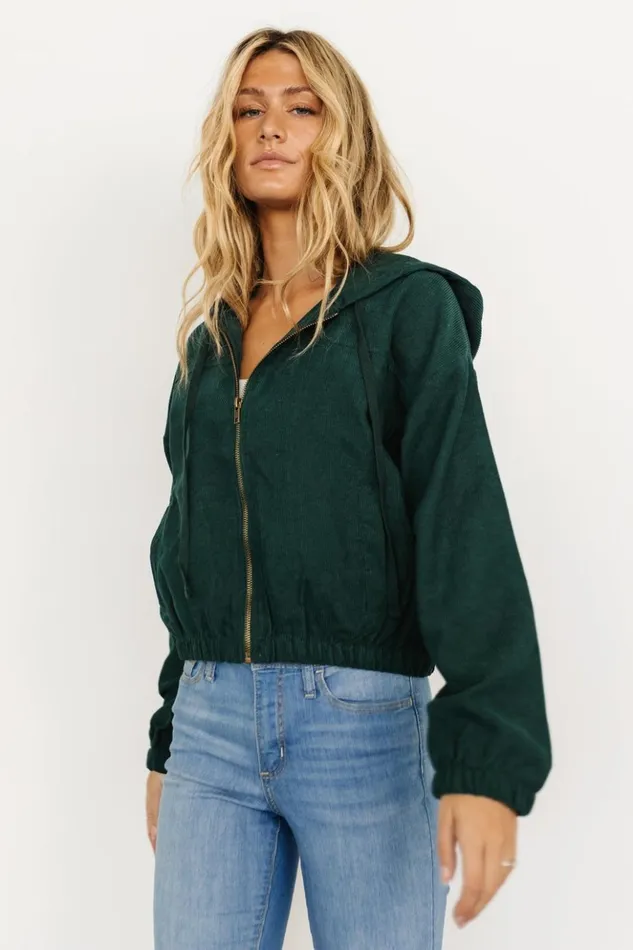 Baltic Born Outerwear Frankie Zip Jacket Dark Green 8211 Women Baltic Born Outerwear Frankie Zip Jacket Dark Green 8211 Women