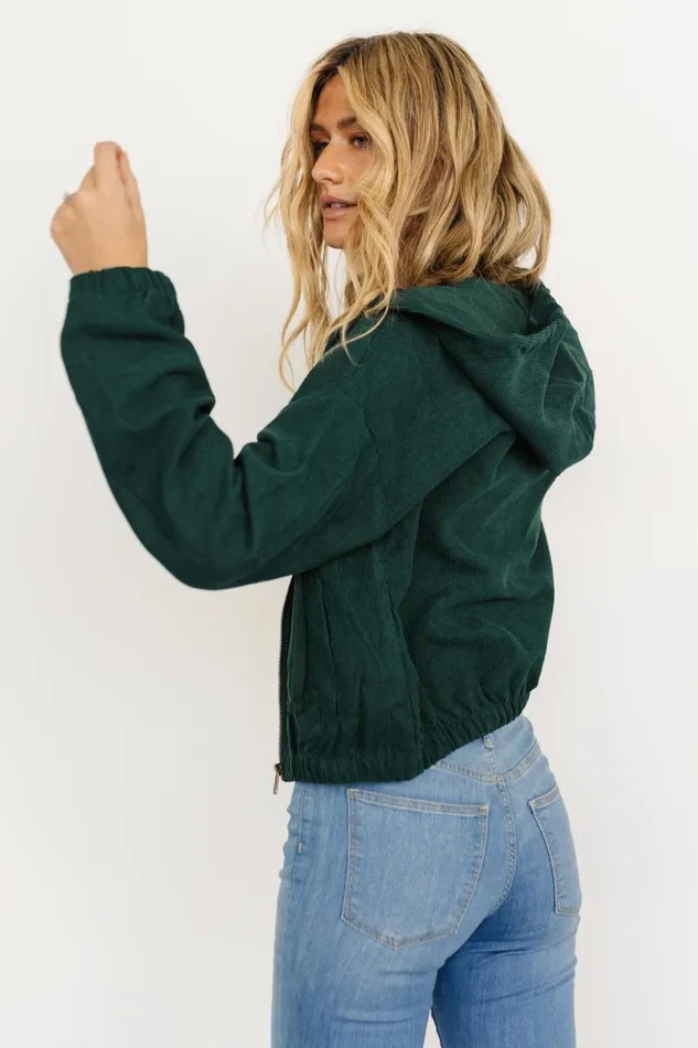 Baltic Born Outerwear Frankie Zip Jacket Dark Green 8211 Women Baltic Born Outerwear Frankie Zip Jacket Dark Green 8211 Women