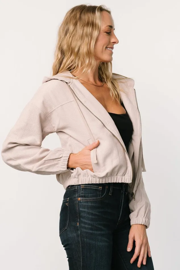 Baltic Born Outerwear Frankie Zip Jacket Natural 8211 Women Baltic Born Outerwear Frankie Zip Jacket Natural 8211 Women