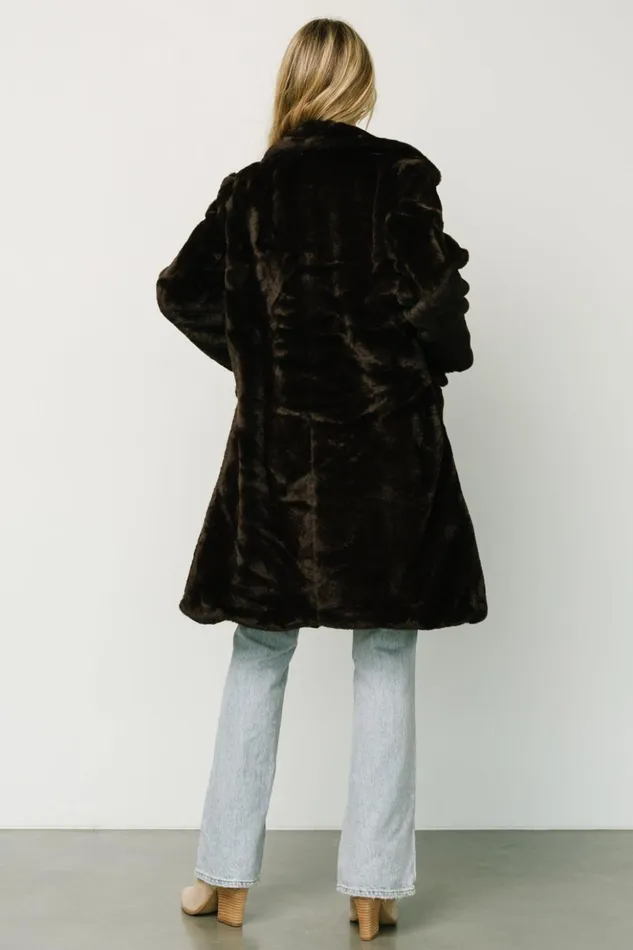 Baltic Born Outerwear Graham Long Faux Fur Coat Deep Brown 8211 Women Baltic Born Outerwear Graham Long Faux Fur Coat Deep Brown 8211 Women