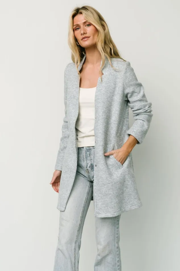 Baltic Born Outerwear Knoll Notch Jacket Heather Light Blue 8211 Women Baltic Born Outerwear Knoll Notch Jacket Heather Light Blue 8211 Women