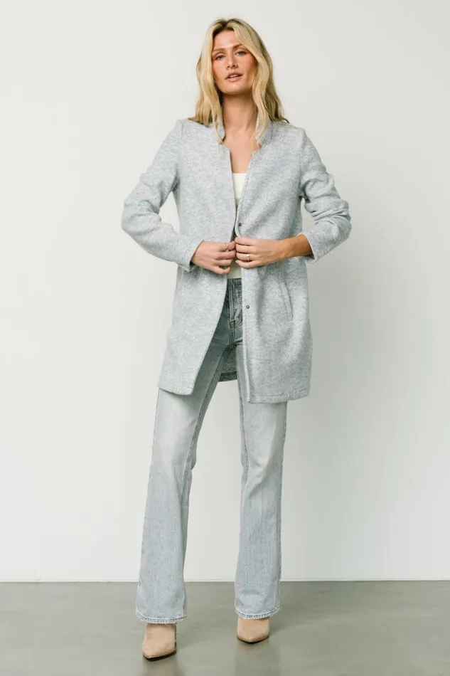 Baltic Born Outerwear Knoll Notch Jacket Heather Light Blue 8211 Women Baltic Born Outerwear Knoll Notch Jacket Heather Light Blue 8211 Women