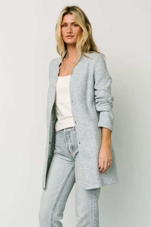 Baltic Born Outerwear Knoll Notch Jacket Heather Light Blue 8211 Women Baltic Born Outerwear Knoll Notch Jacket Heather Light Blue 8211 Women