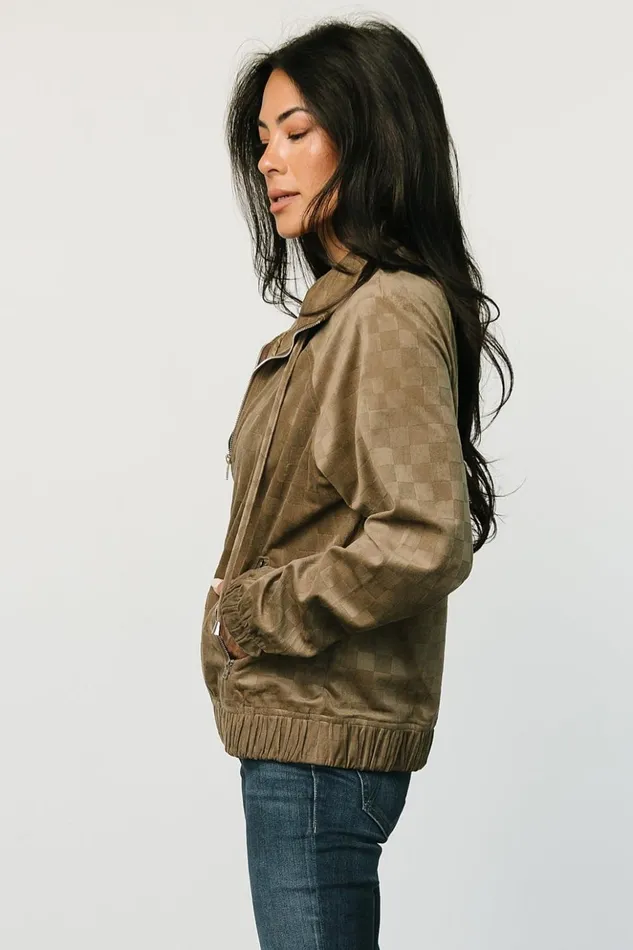 Baltic Born Outerwear Krew Checkered Velvet Jacket Olive 8211 Women Baltic Born Outerwear Krew Checkered Velvet Jacket Olive 8211 Women