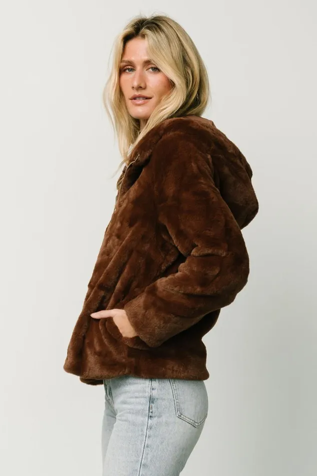 Baltic Born Outerwear Leeds Faux Fur Jacket Brown 8211 Women Baltic Born Outerwear Leeds Faux Fur Jacket Brown 8211 Women