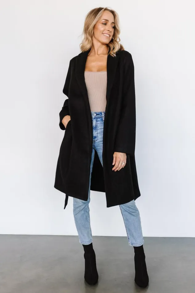 Baltic Born Outerwear Martin Trench Coat Black 8211 Women