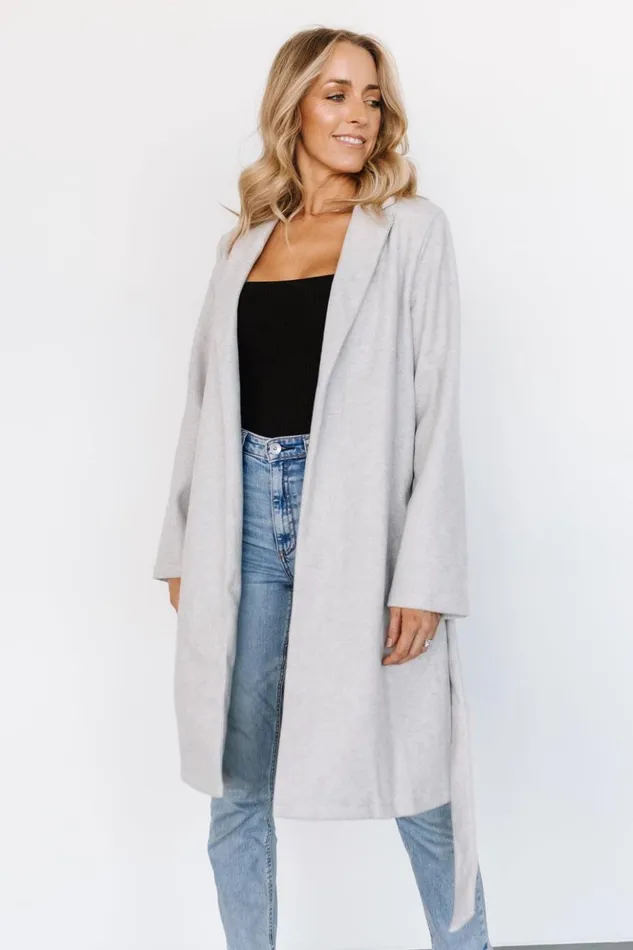 Baltic Born Outerwear Martin Trench Coat Light Gray 8211 Women