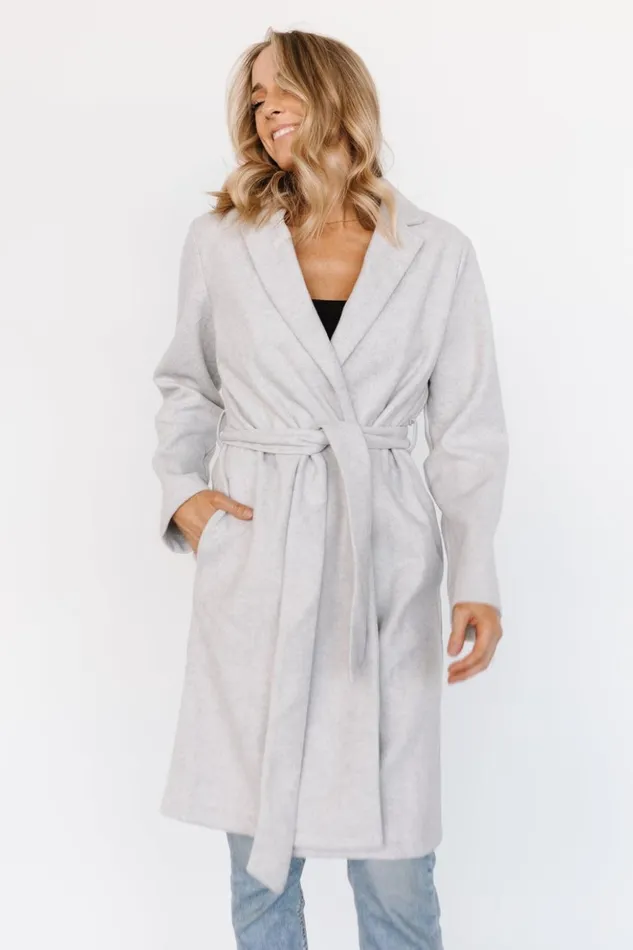Baltic Born Outerwear Martin Trench Coat Light Gray 8211 Women Baltic Born Outerwear Martin Trench Coat Light Gray 8211 Women