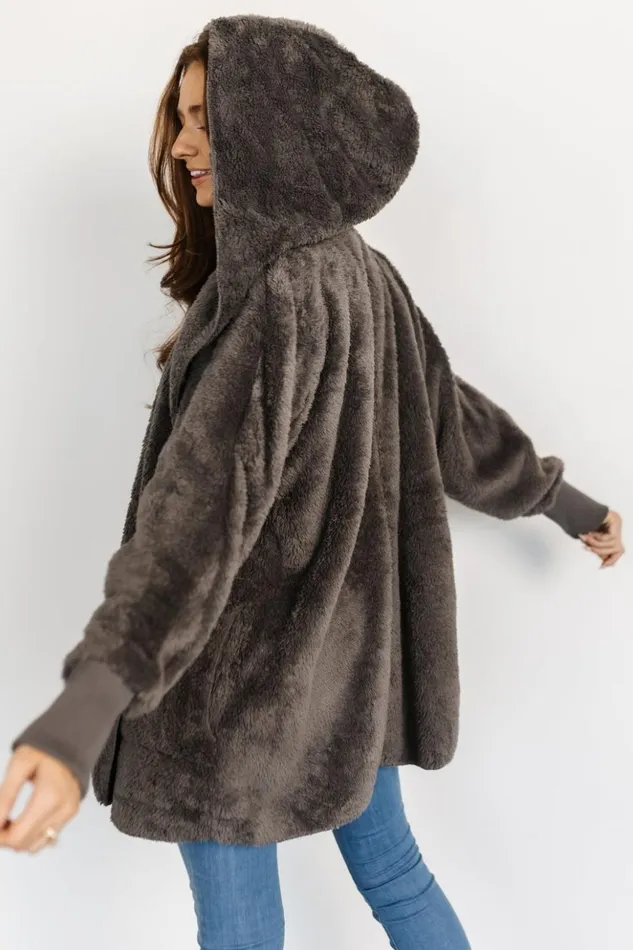 Baltic Born Outerwear Melrose Teddy Jacket Dark Gray 8211 Women Baltic Born Outerwear Melrose Teddy Jacket Dark Gray 8211 Women
