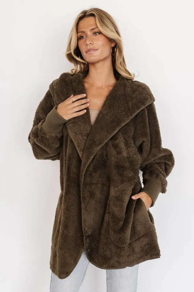 Baltic Born Outerwear Melrose Teddy Jacket Olive 8211 Women Baltic Born Outerwear Melrose Teddy Jacket Olive 8211 Women