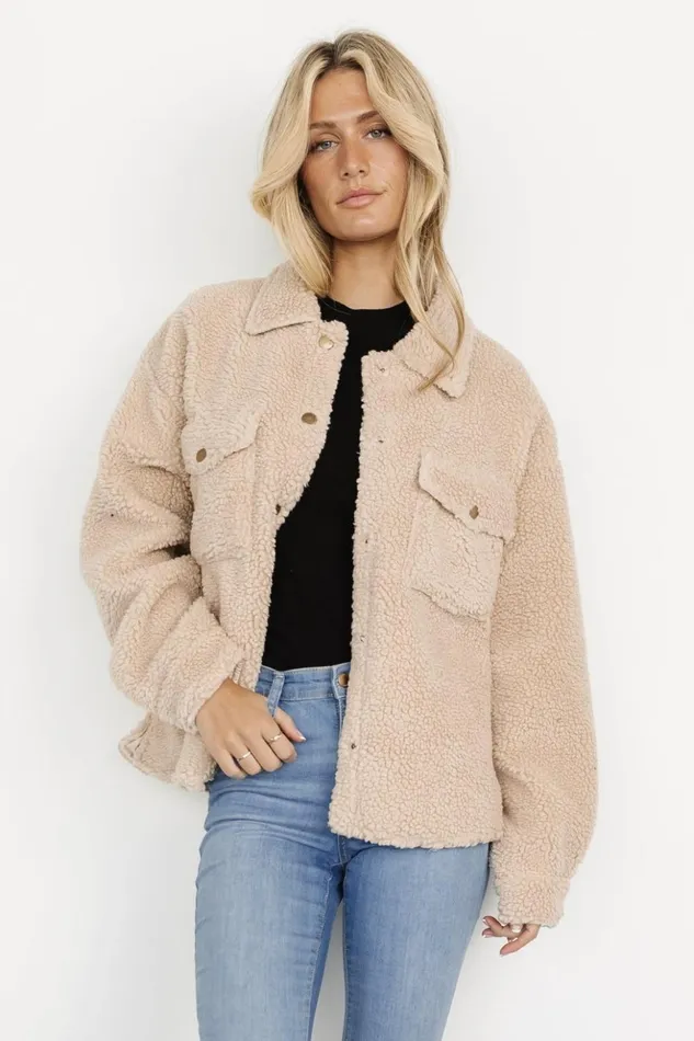 Baltic Born Outerwear Midtown Sherpa Jacket Oatmeal 8211 Women Baltic Born Outerwear Midtown Sherpa Jacket Oatmeal 8211 Women