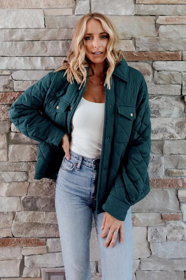 Baltic Born Outerwear Nadia Button Up Jacket Emerald 8211 Women Baltic Born Outerwear Nadia Button Up Jacket Emerald 8211 Women