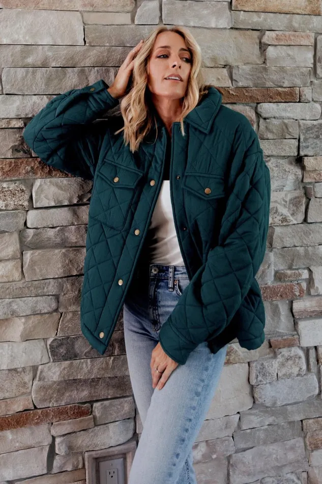 Baltic Born Outerwear Nadia Button Up Jacket Emerald 8211 Women Baltic Born Outerwear Nadia Button Up Jacket Emerald 8211 Women