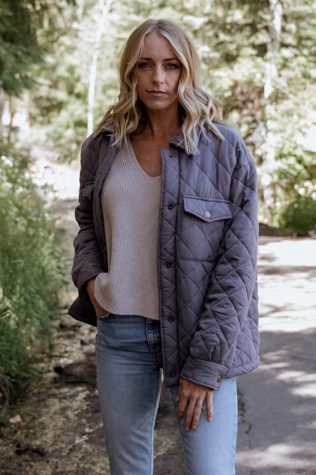 Baltic Born Outerwear Nadia Button Up Jacket Slate 8211 Women Baltic Born Outerwear Nadia Button Up Jacket Slate 8211 Women