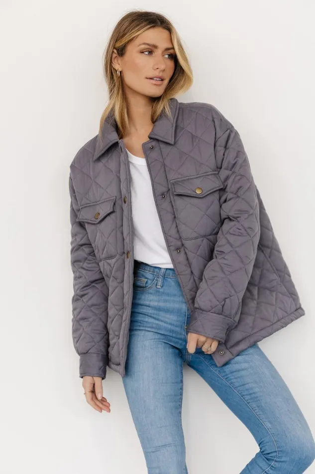 Baltic Born Outerwear Nadia Button Up Jacket Slate 8211 Women Baltic Born Outerwear Nadia Button Up Jacket Slate 8211 Women