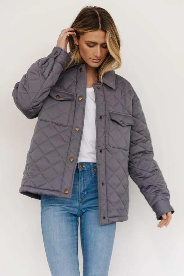 Baltic Born Outerwear Nadia Button Up Jacket Slate 8211 Women Baltic Born Outerwear Nadia Button Up Jacket Slate 8211 Women