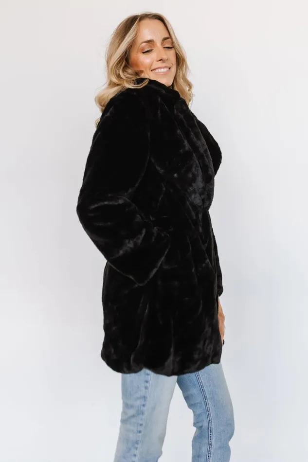 Baltic Born Outerwear Narla Faux Fur Coat Black 8211 Women Baltic Born Outerwear Narla Faux Fur Coat Black 8211 Women