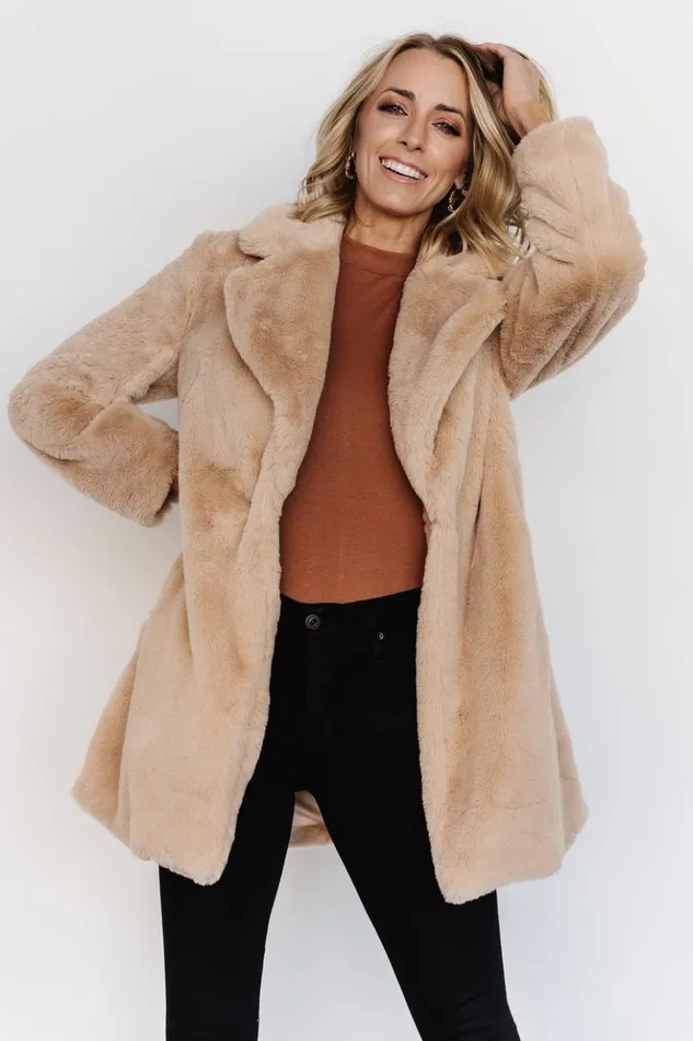 Baltic Born Outerwear Narla Faux Fur Coat Oatmeal 8211 Women Baltic Born Outerwear Narla Faux Fur Coat Oatmeal 8211 Women