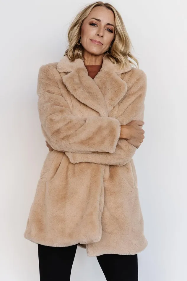 Baltic Born Outerwear Narla Faux Fur Coat Oatmeal 8211 Women Baltic Born Outerwear Narla Faux Fur Coat Oatmeal 8211 Women