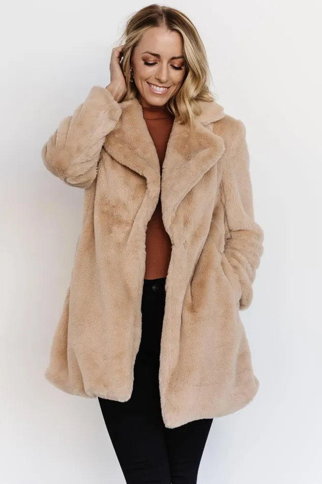 Baltic Born Outerwear Narla Faux Fur Coat Oatmeal 8211 Women Baltic Born Outerwear Narla Faux Fur Coat Oatmeal 8211 Women