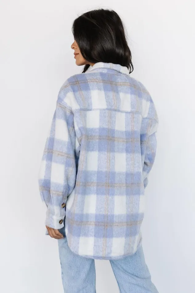 Baltic Born Outerwear Sharon Plaid Shacket Blue Off White 8211 Women Baltic Born Outerwear Sharon Plaid Shacket Blue Off White 8211 Women