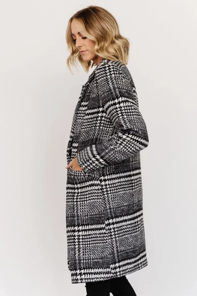 Baltic Born Outerwear Townley Houndstooth Coat Black Off White 8211 Women Baltic Born Outerwear Townley Houndstooth Coat Black Off White 8211 Women
