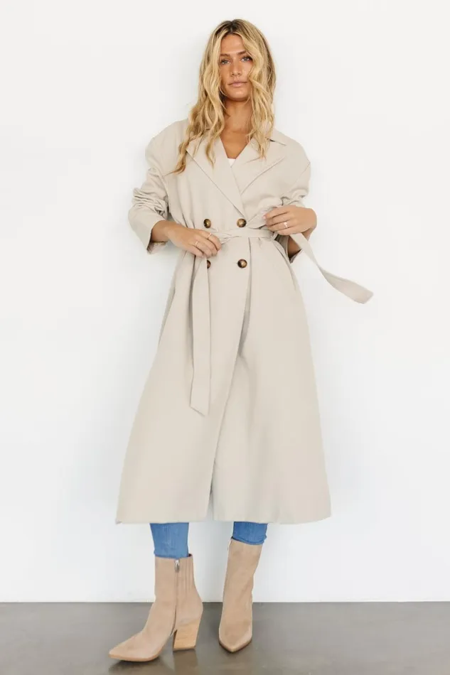 Baltic Born Outerwear Vanderbilt Trench Coat Beige 8211 Women Baltic Born Outerwear Vanderbilt Trench Coat Beige 8211 Women