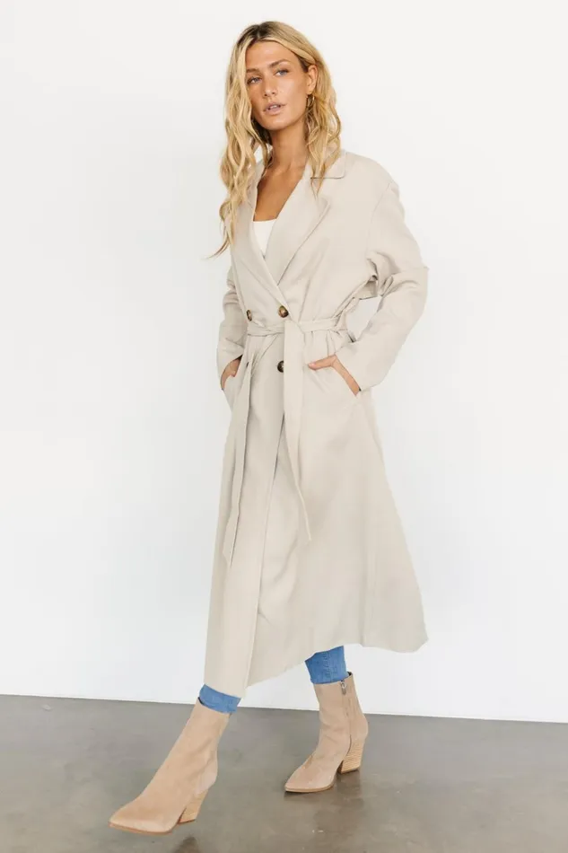 Baltic Born Outerwear Vanderbilt Trench Coat Beige 8211 Women Baltic Born Outerwear Vanderbilt Trench Coat Beige 8211 Women