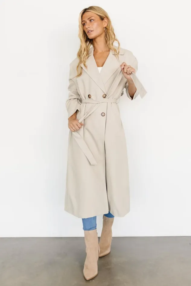 Baltic Born Outerwear Vanderbilt Trench Coat Beige 8211 Women Baltic Born Outerwear Vanderbilt Trench Coat Beige 8211 Women