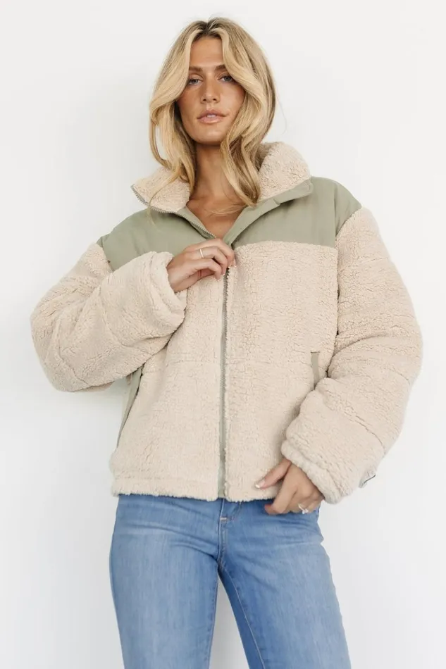 Baltic Born Outerwear Weekender Sherpa Puffer Jacket Oatmeal Sage 8211 Women Baltic Born Outerwear Weekender Sherpa Puffer Jacket Oatmeal Sage 8211 Women