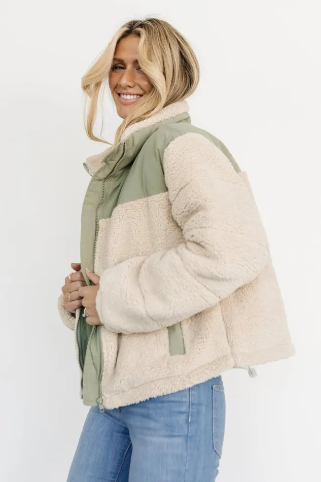 Baltic Born Outerwear Weekender Sherpa Puffer Jacket Oatmeal Sage 8211 Women Baltic Born Outerwear Weekender Sherpa Puffer Jacket Oatmeal Sage 8211 Women