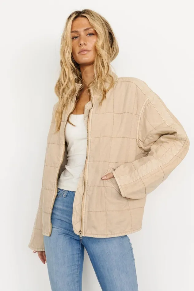 Baltic Born Outerwear Woodstock Zip Jacket Oatmeal 8211 Women