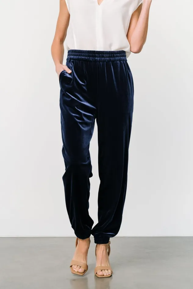Baltic Born Pants Archie Velvet Jogger Pants Peacock 8211 Women Baltic Born Pants Archie Velvet Jogger Pants Peacock 8211 Women