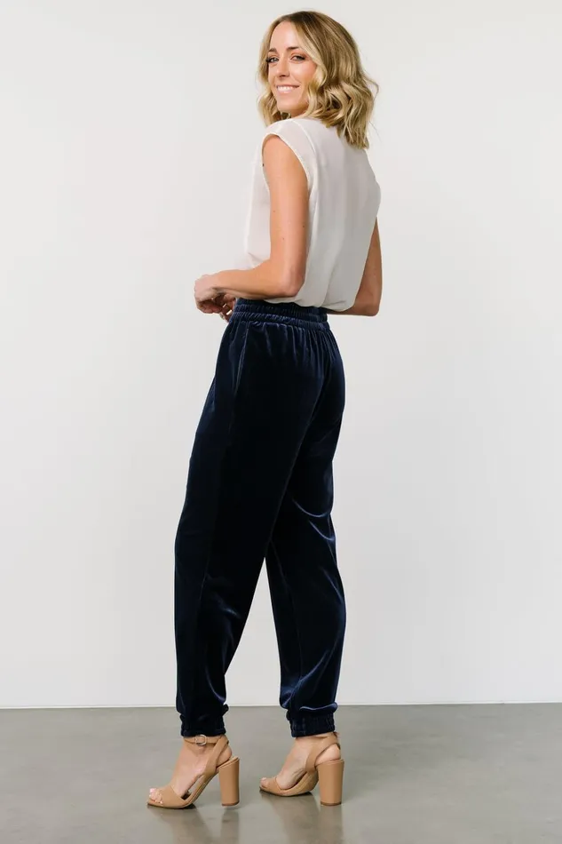 Baltic Born Pants Archie Velvet Jogger Pants Peacock 8211 Women Baltic Born Pants Archie Velvet Jogger Pants Peacock 8211 Women
