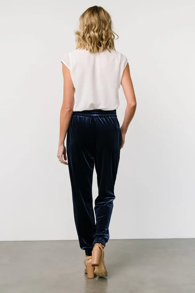 Baltic Born Pants Archie Velvet Jogger Pants Peacock 8211 Women Baltic Born Pants Archie Velvet Jogger Pants Peacock 8211 Women