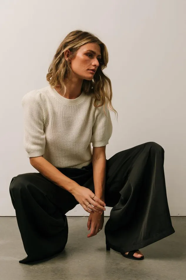 Baltic Born Pants Jayla Palazzo Satin Pant Black 8211 Women