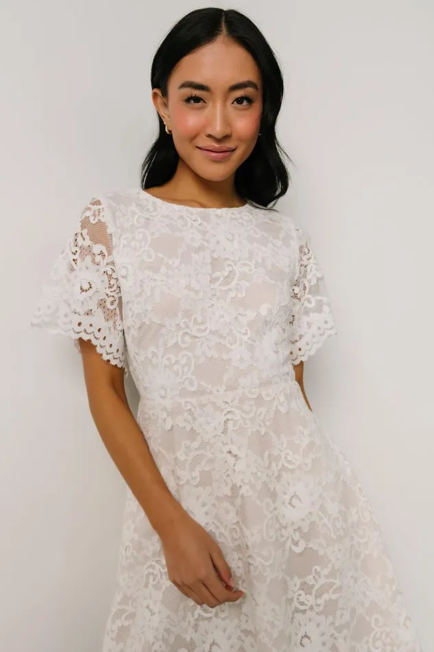 Baltic Born Short Dresses Aasha Lace Short Dress Off White 8211 Women Baltic Born Short Dresses Aasha Lace Short Dress Off White 8211 Women